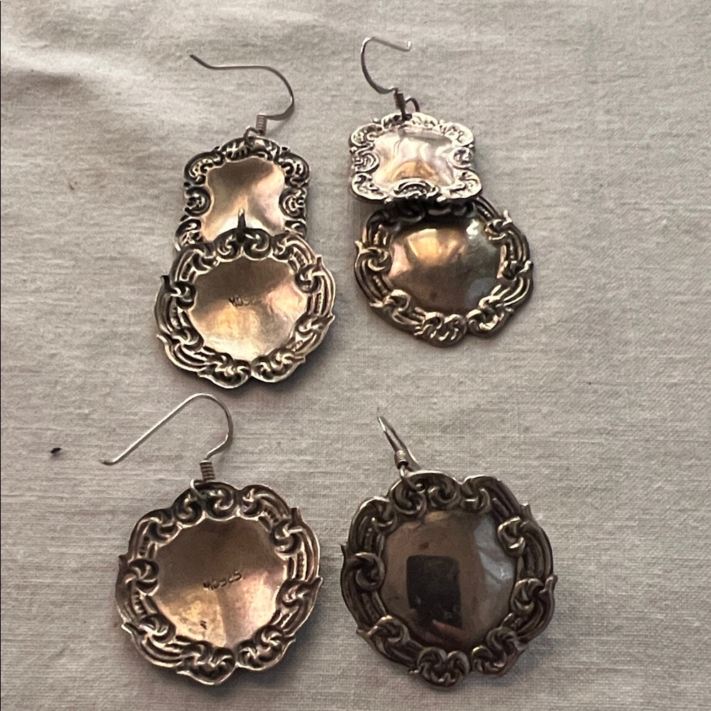 Elegant Silver Dangle Earrings Bundle